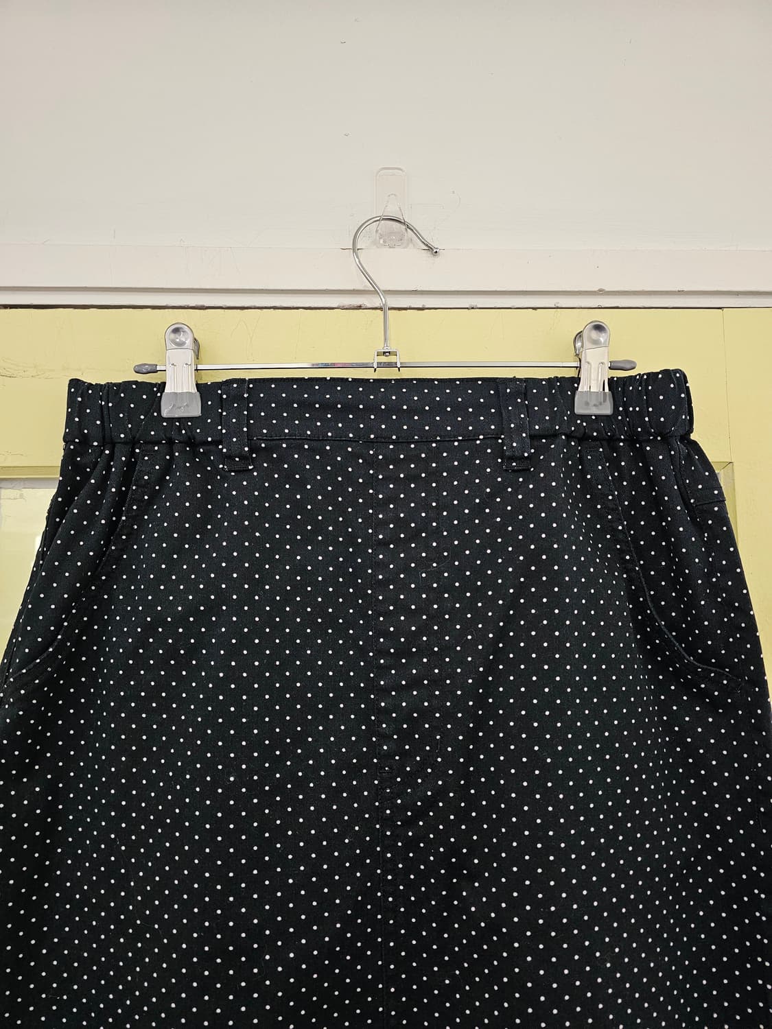 Studio Cllip 블랙 도트 롱스커트 상품이미지2