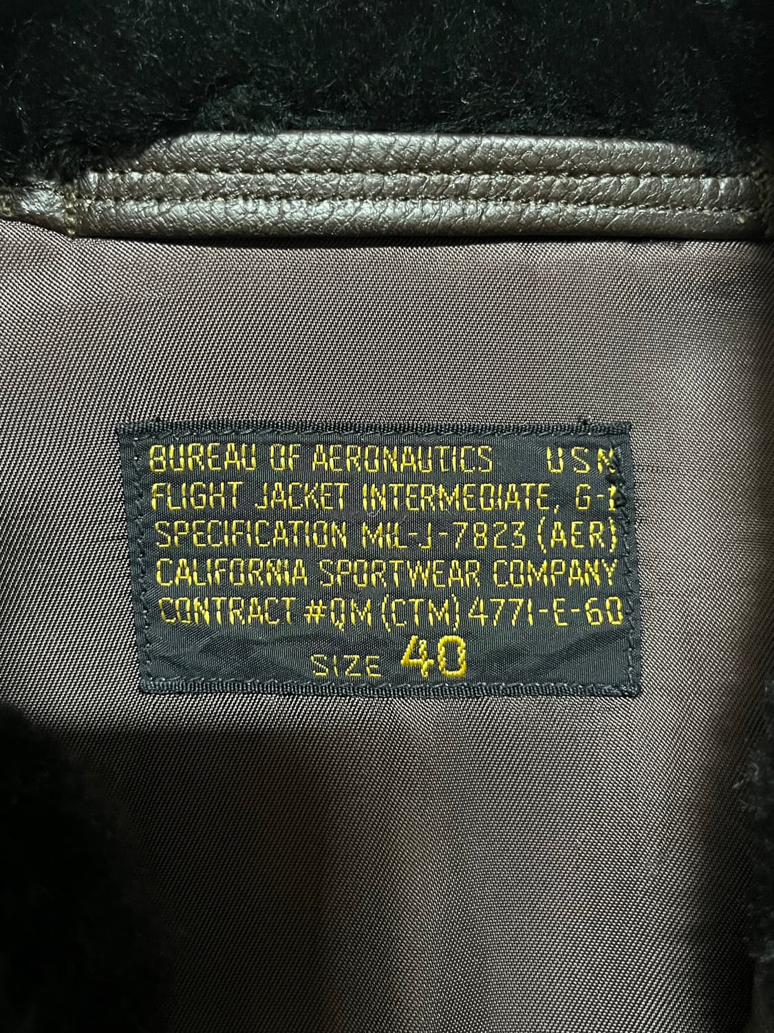 60s 미군 오리지날 G-1 자켓 40 상품이미지2