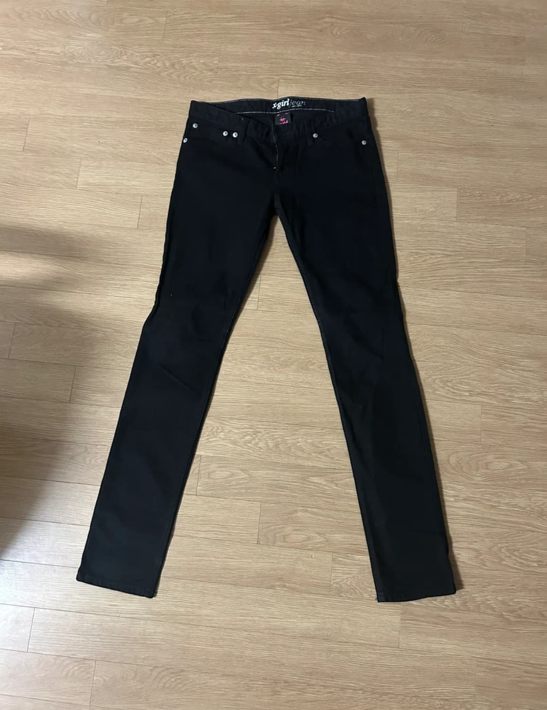 X-girl 엑스걸 블랙 스키니 진 청바지 상품이미지3