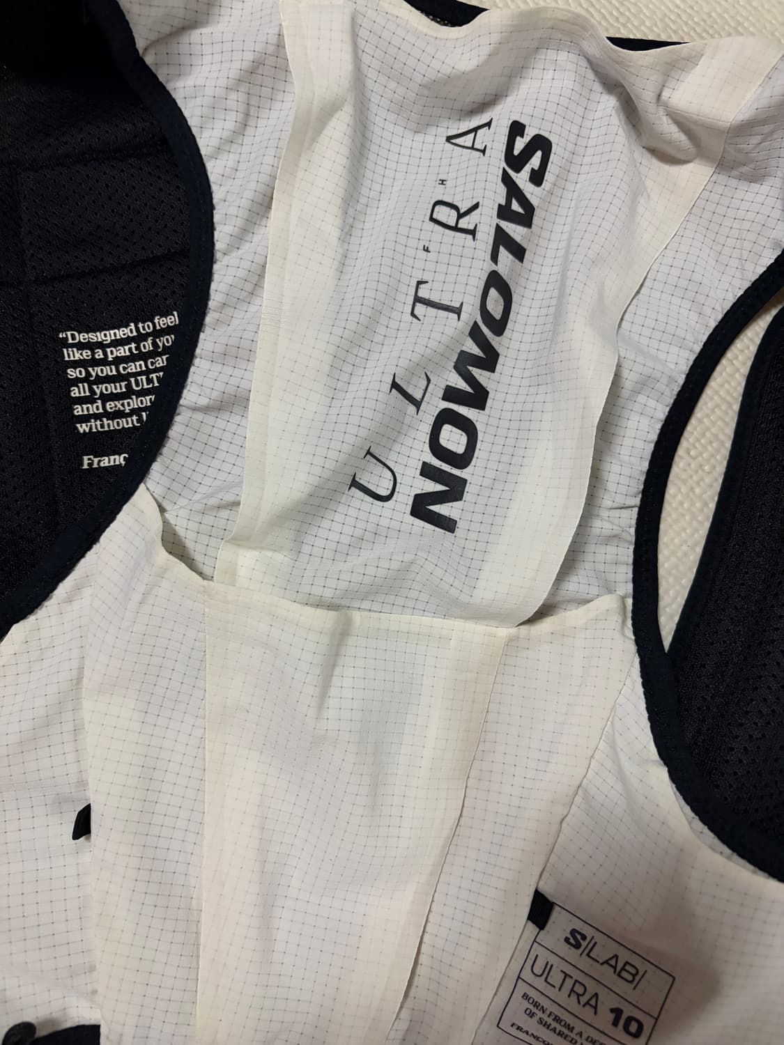 [L] 살로몬 S랩 울트라 트레일 러닝 조끼 화이트 상품이미지2