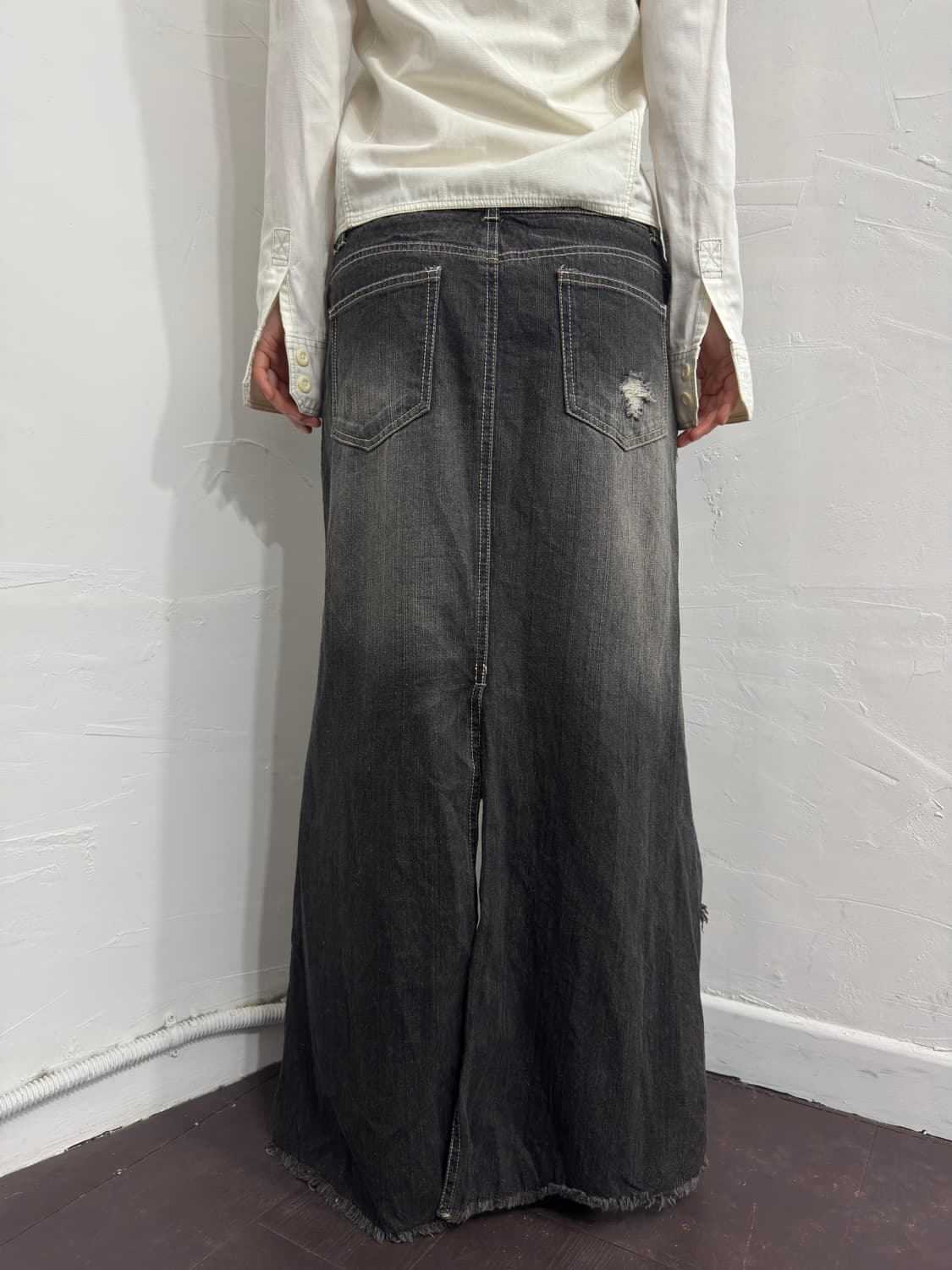 denim design skirt 상품이미지6