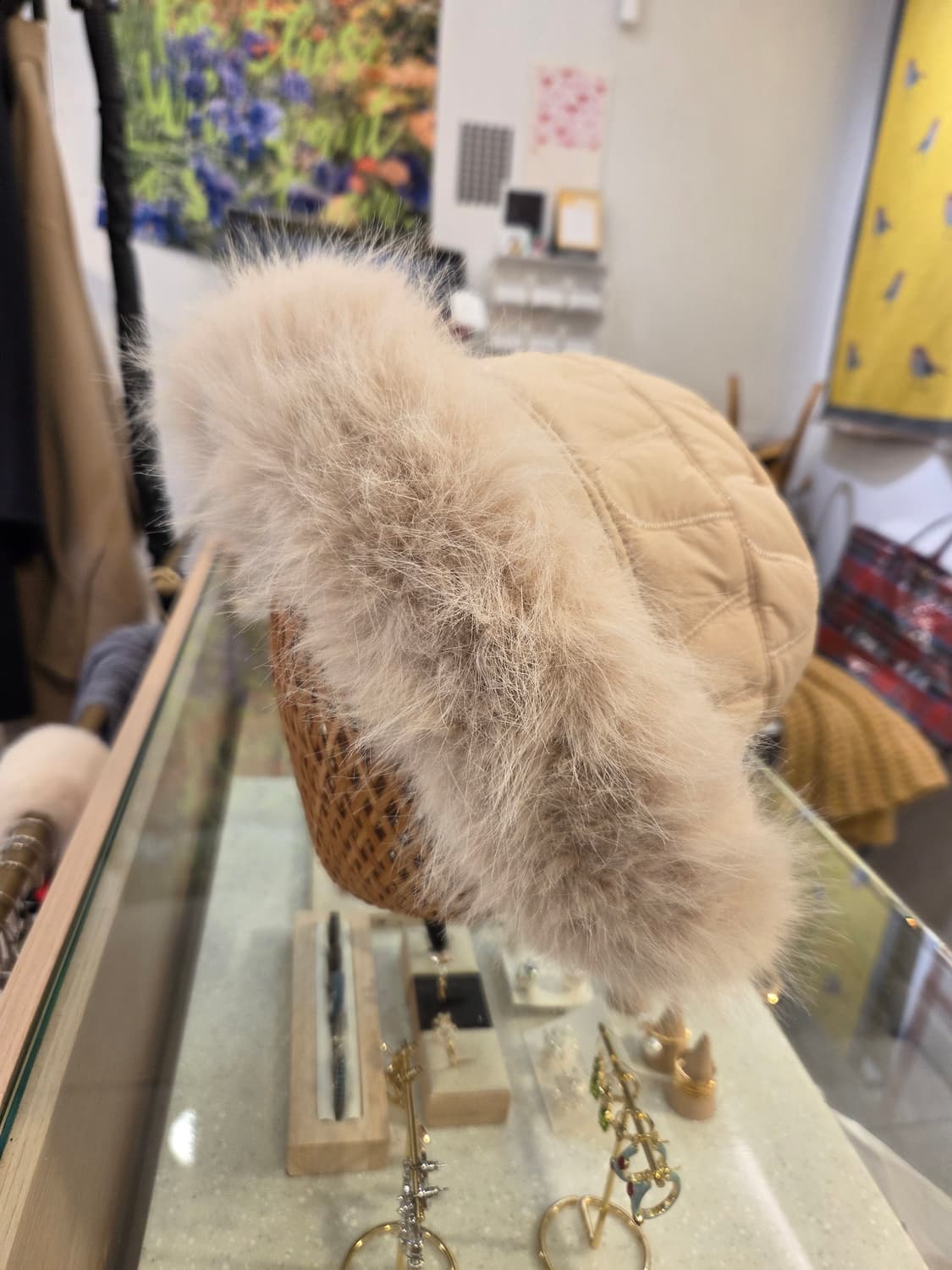 퍼 누비 모자 상품이미지1