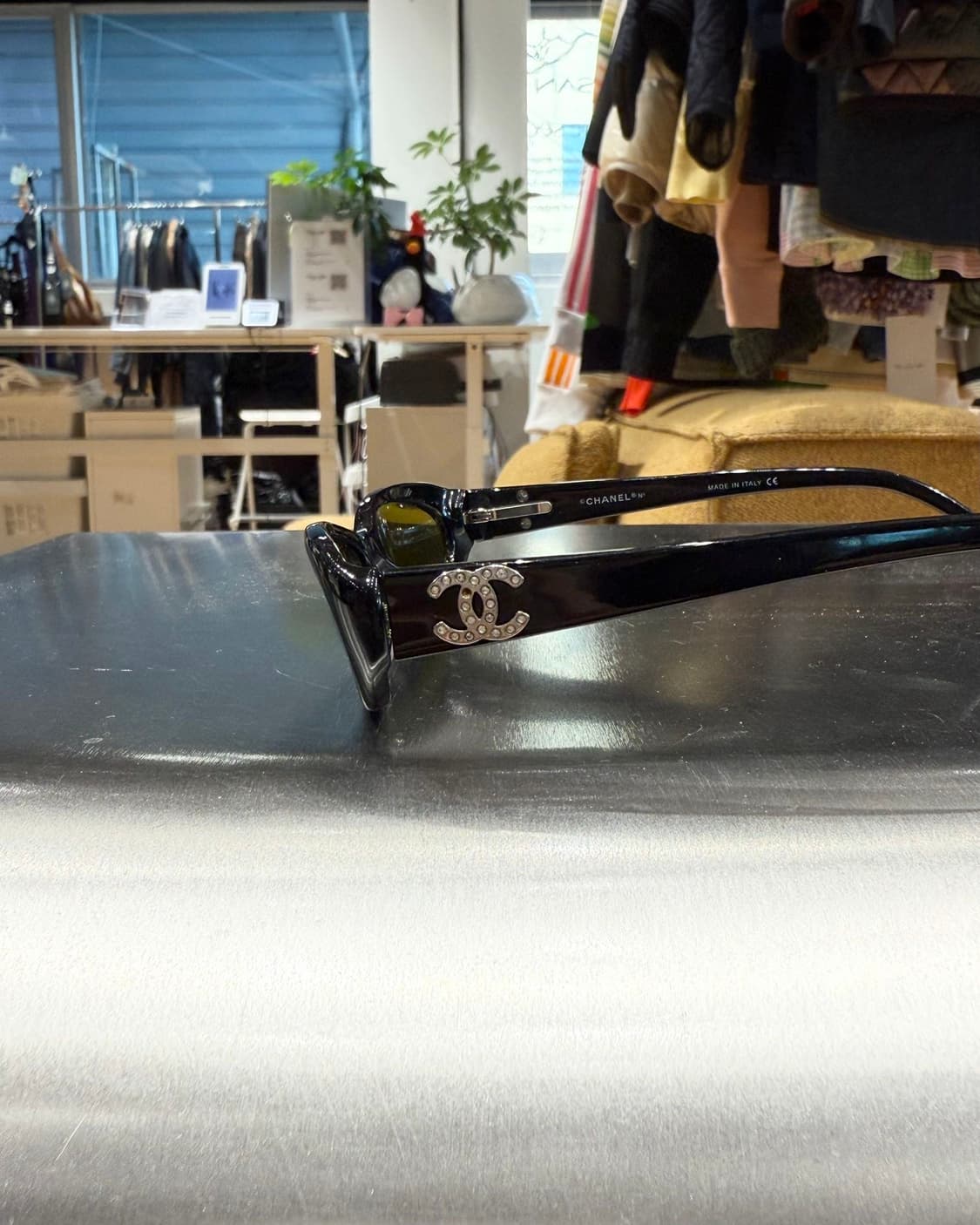 샤넬 그린렌즈 캣아이 선글라스  상품이미지5