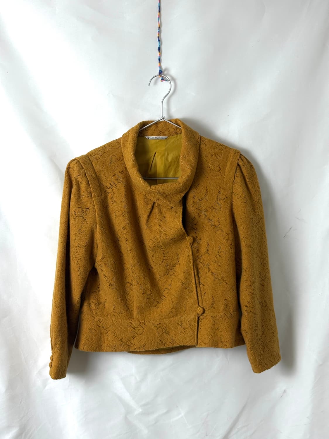 겨자 퍼프 빈티지 자켓 상품이미지1