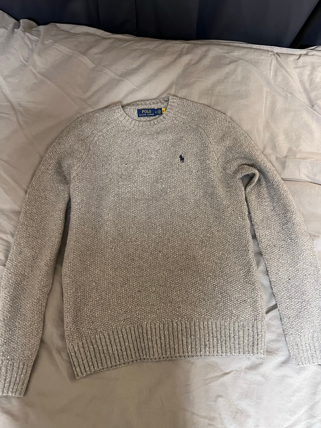 폴로 랄프로렌 헤어리 질감 울 니트 그레이 S 상품이미지2