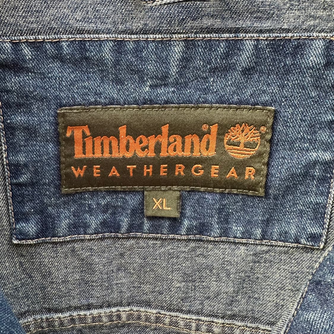 빈티지 00s 팀버랜드 가죽 데님자켓 상품이미지8