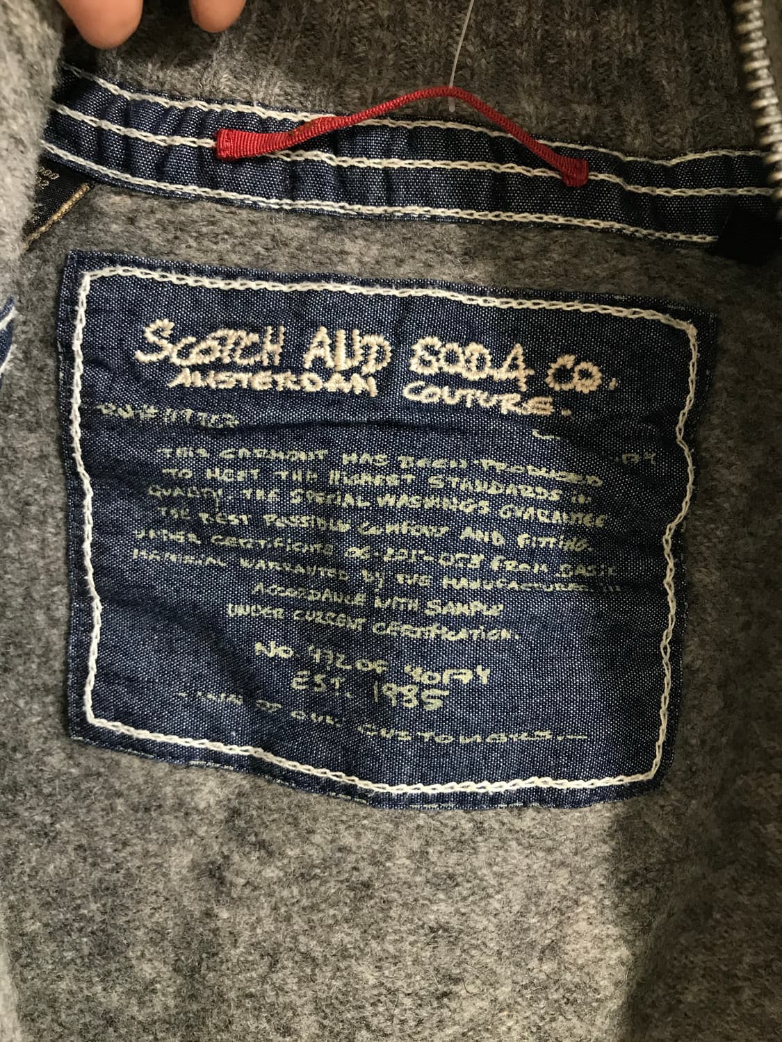 스카치 앤 소다 와펜 그레이 니트 집업 상품이미지7