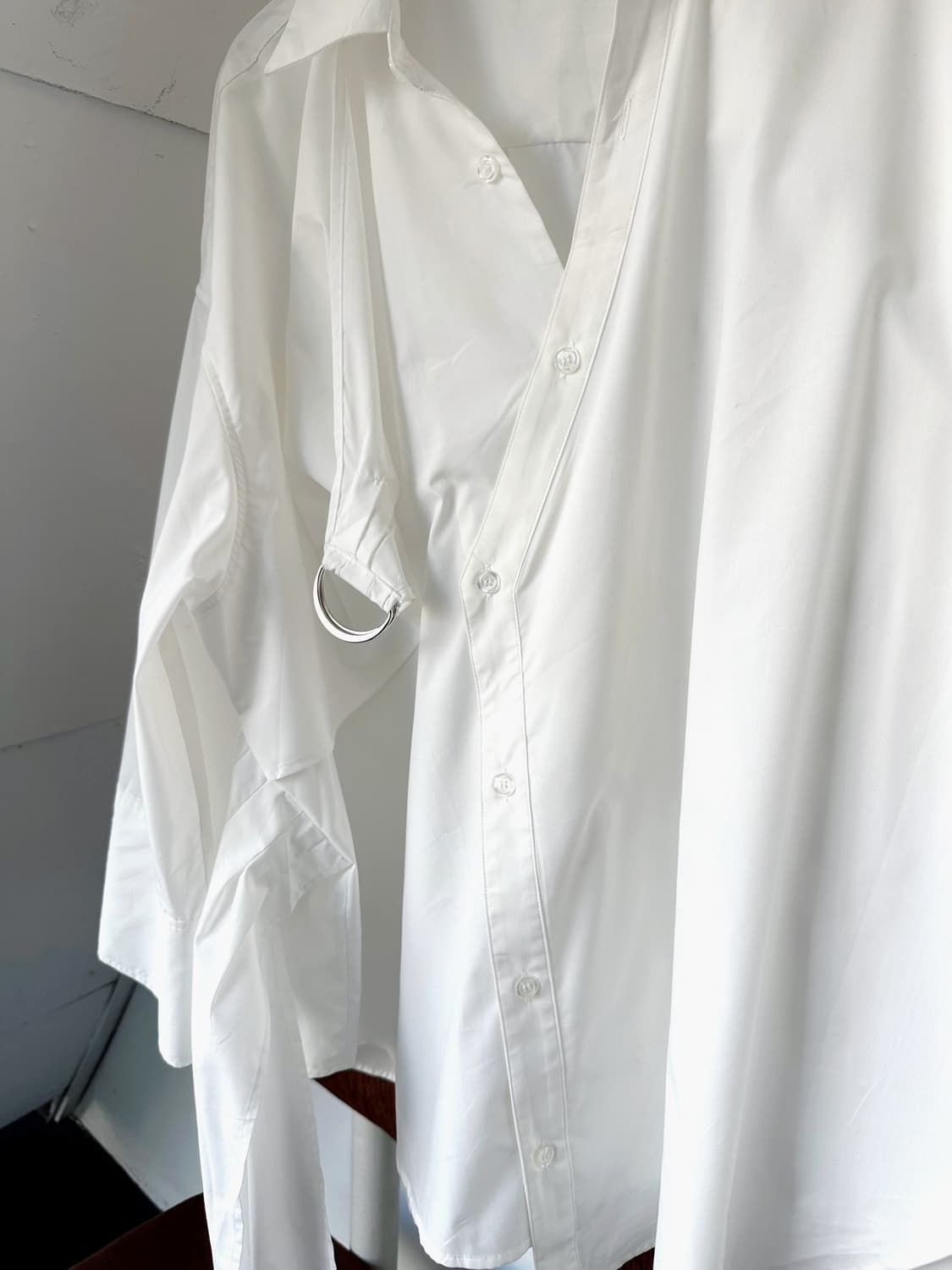 High gauge design belted panel shirt 상품이미지2