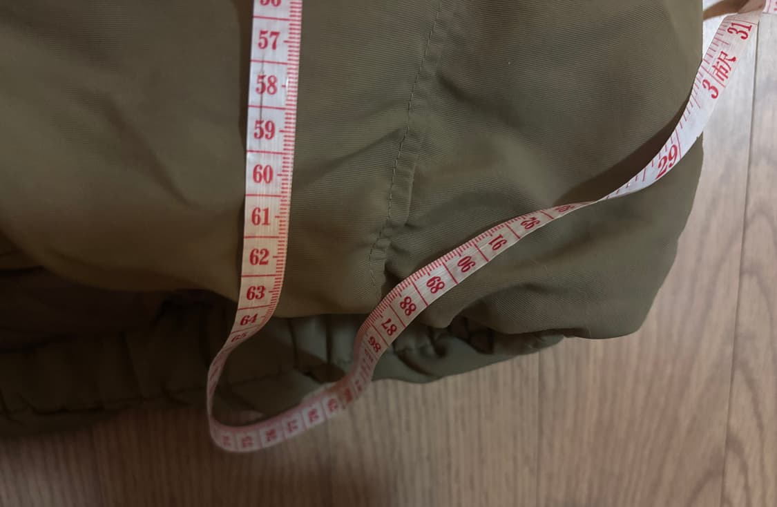 상태최상 지컷 빅사가퍼 구스다운 야상형 중기장 패딩 55(66가능) 상품이미지9