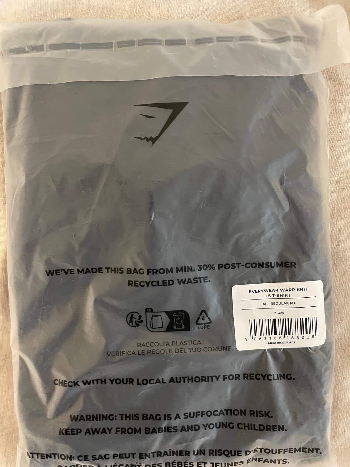 Gymshark EVERYWEAR WARP KNIT 롱슬리브 XL 상품이미지2