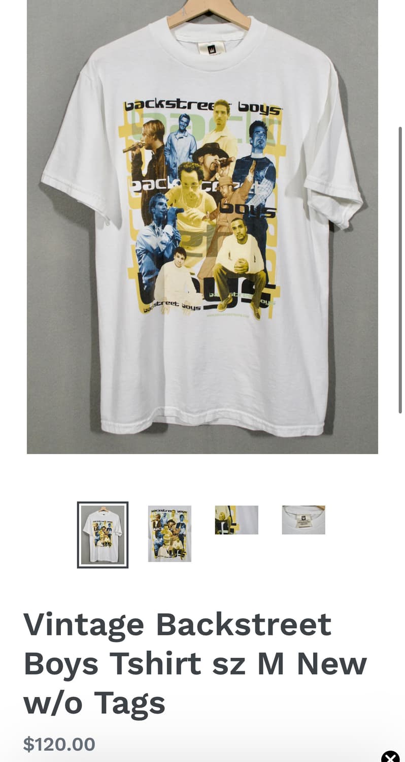 90s 백스트리트보이즈 (Backstreet Boys) 빈티지 티셔츠 상품이미지2