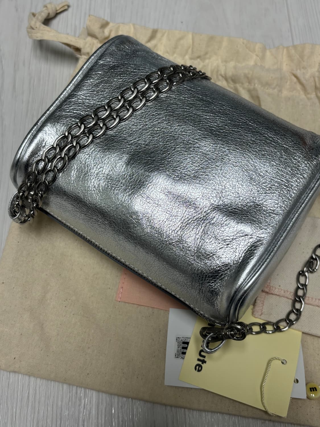 미닛뮤트 브렛미니 백 체인 실버 (더스트백+택+보증서+쇼핑백) 상품이미지4