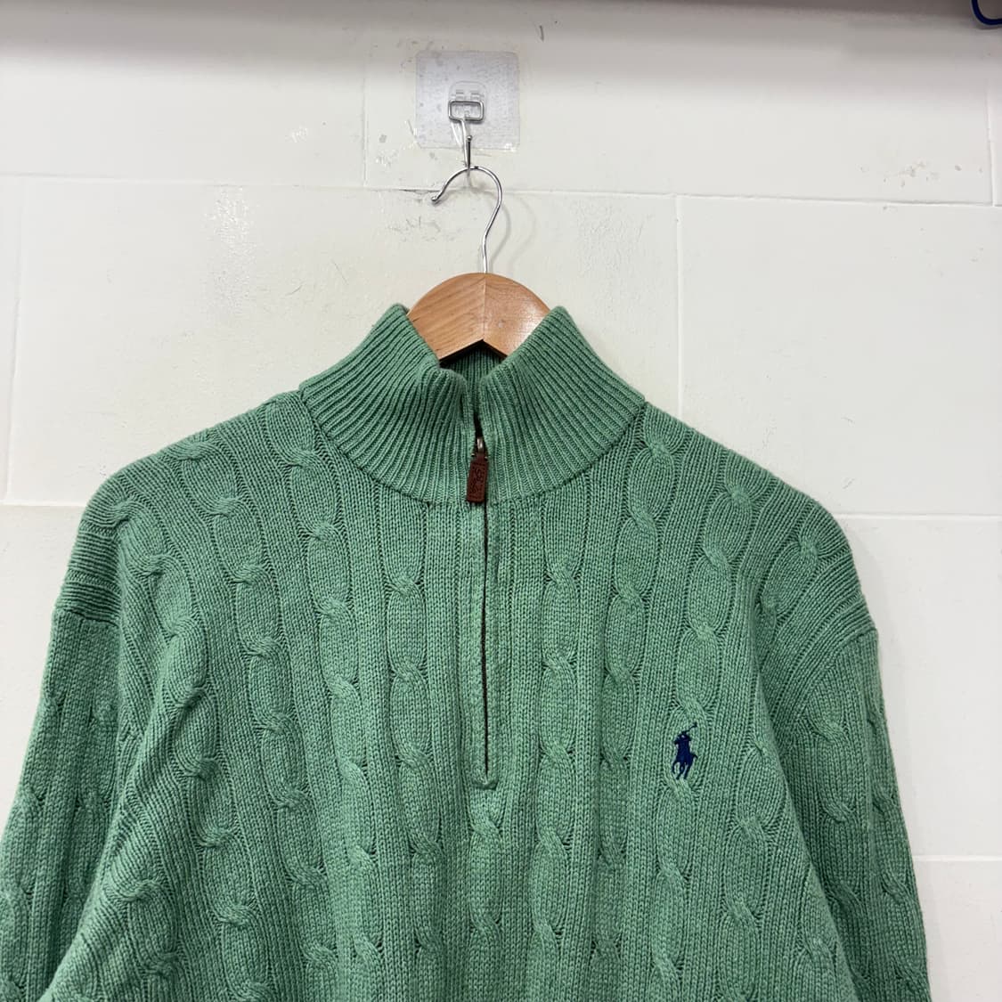 폴로랄프로렌 반집업 꽈배기 니트 상품이미지2