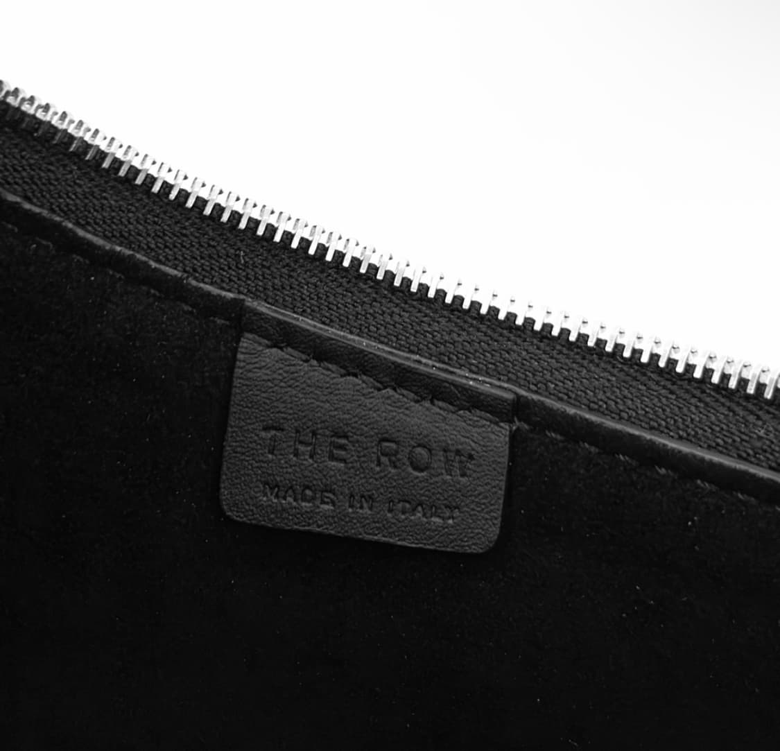 [OS] 더 로우 여성 하프문 스무스 카프스킨 레더 숄더백 핸드백 블랙 상품이미지9