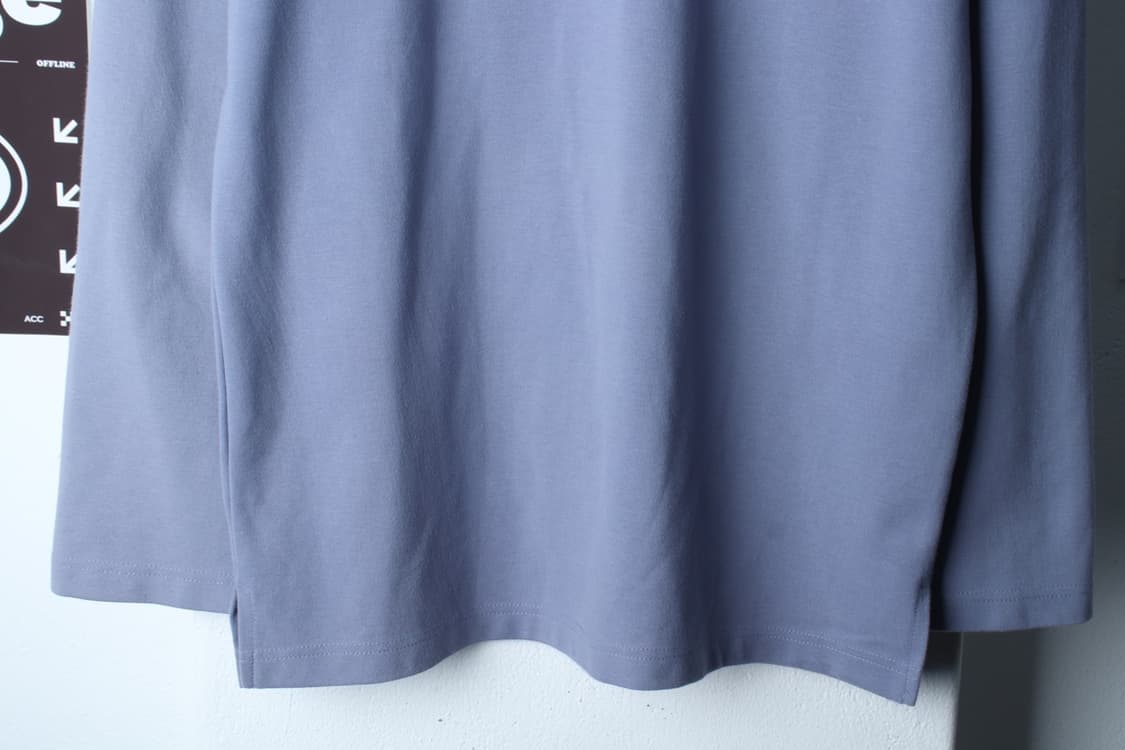 (L-2XL) 트릴리온 긴팔티셔츠 블루 무지 올드스쿨-H32955 상품이미지4