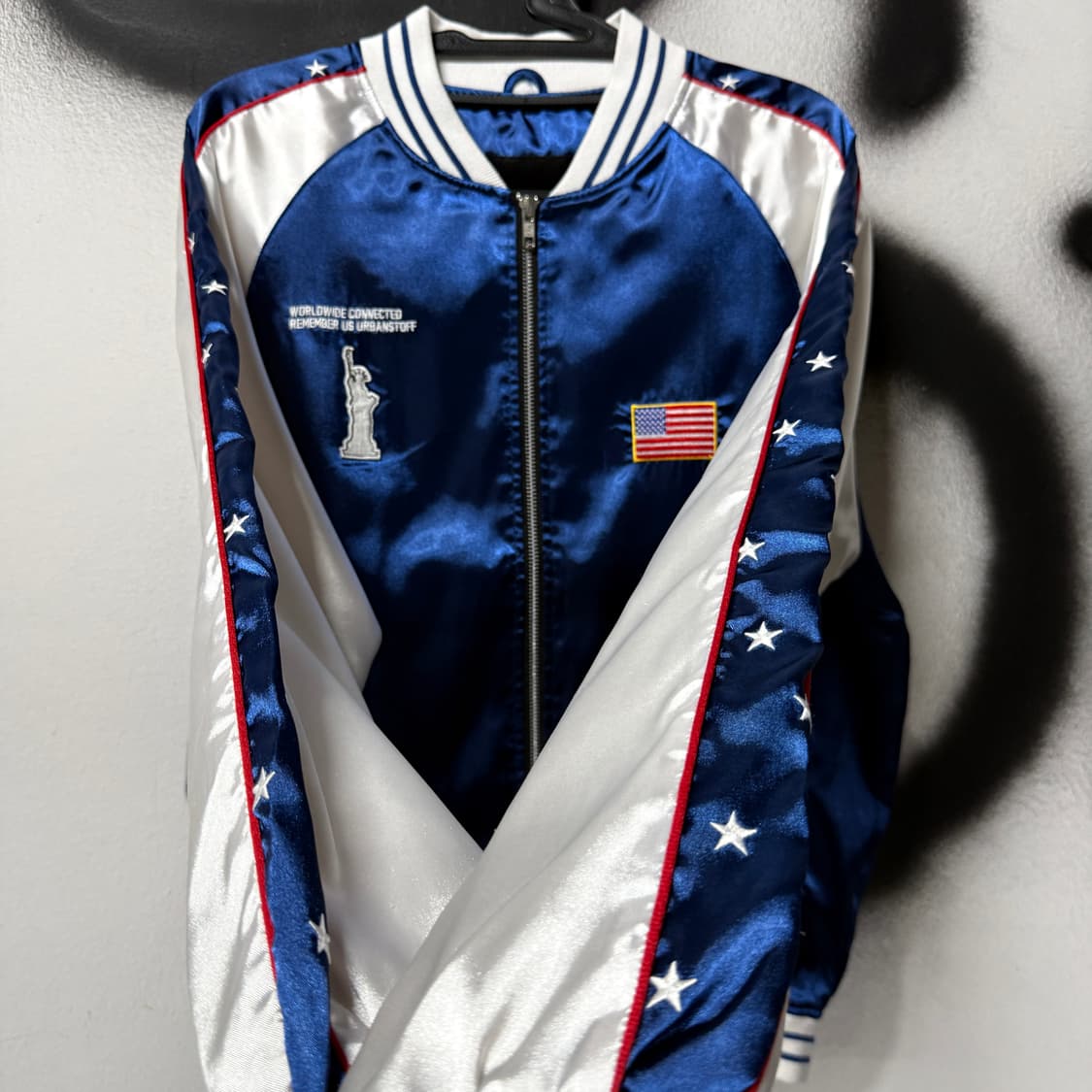 URBANSTOFF USA 자수 패치 디테일 집업 스카잔 자켓 상품이미지5