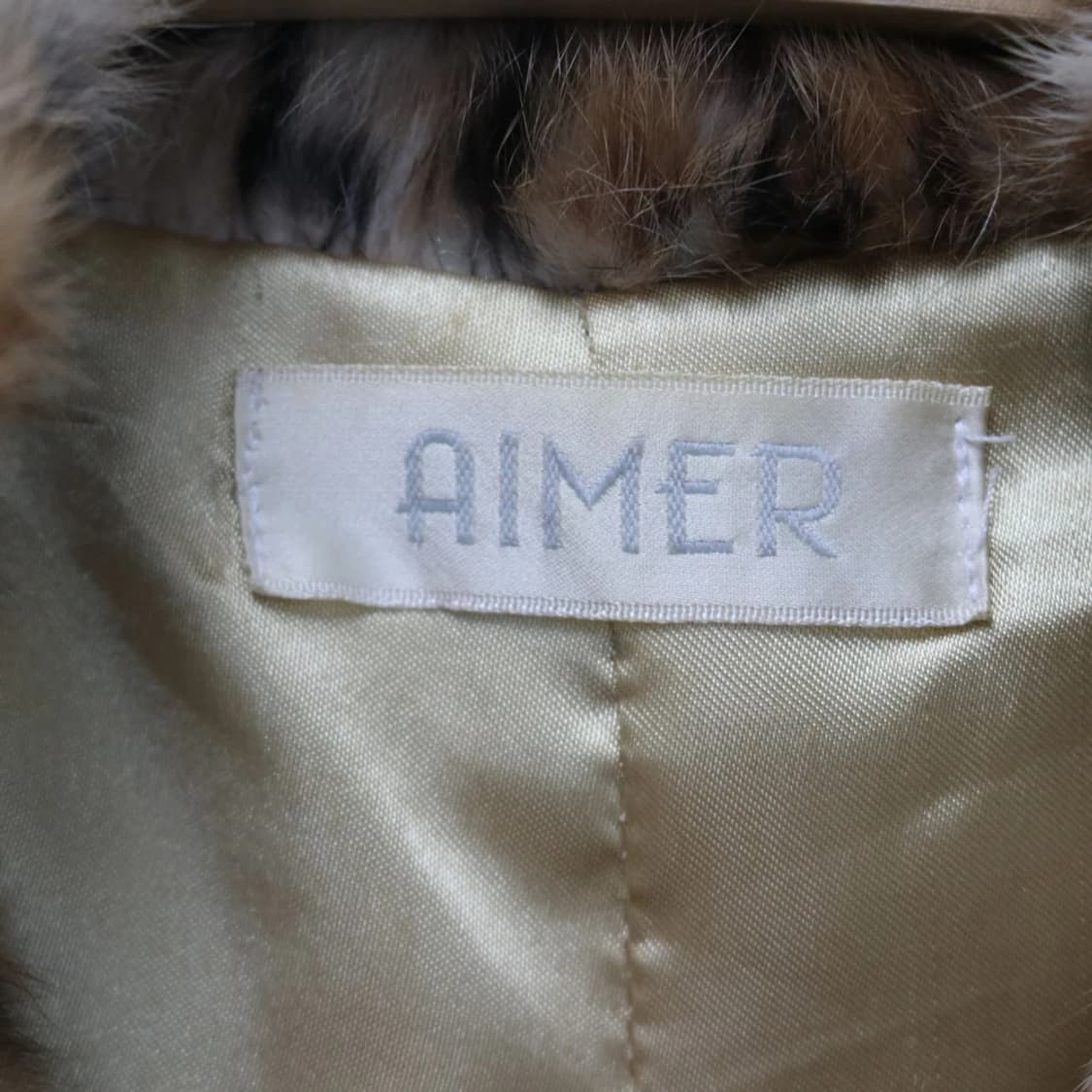 AIMER 래빗 퍼 호피 자켓  상품이미지7
