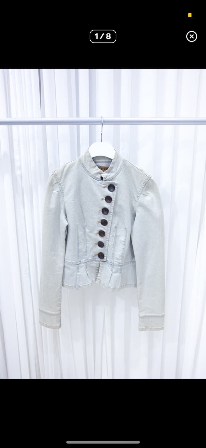 빈티지 버튼 청자켓 상품이미지1