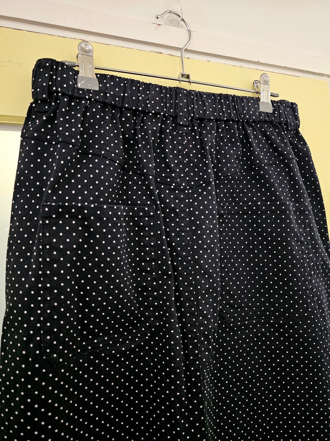 Studio Cllip 블랙 도트 롱스커트 상품이미지5