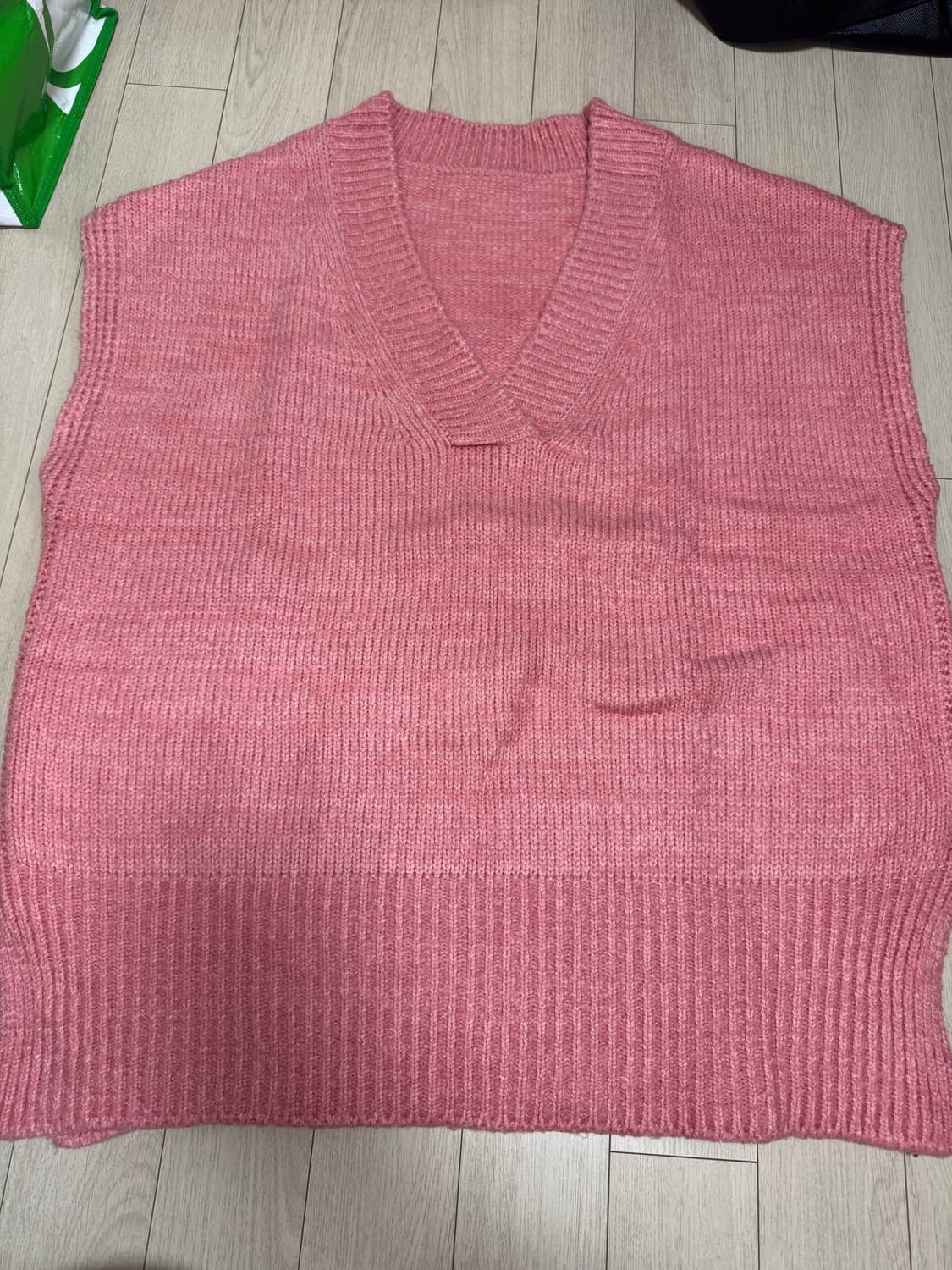 오버사이즈 니트조끼 상품이미지1