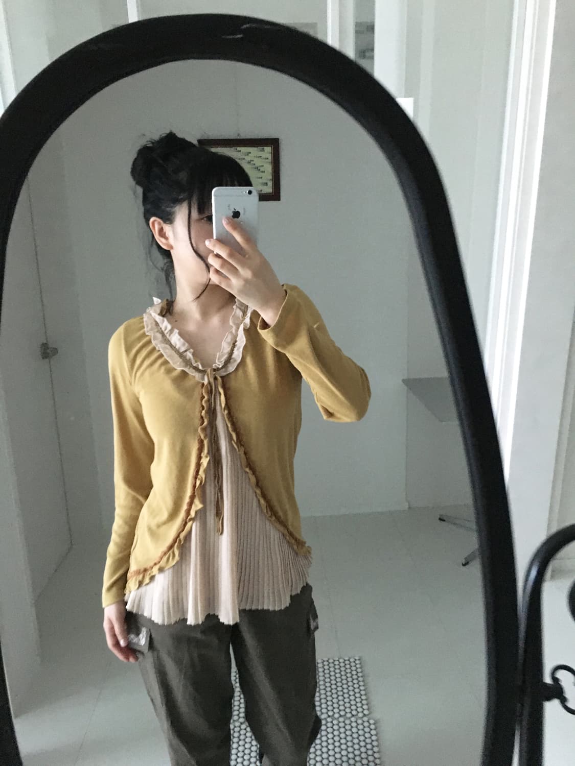 retro lace collar top 상품이미지1