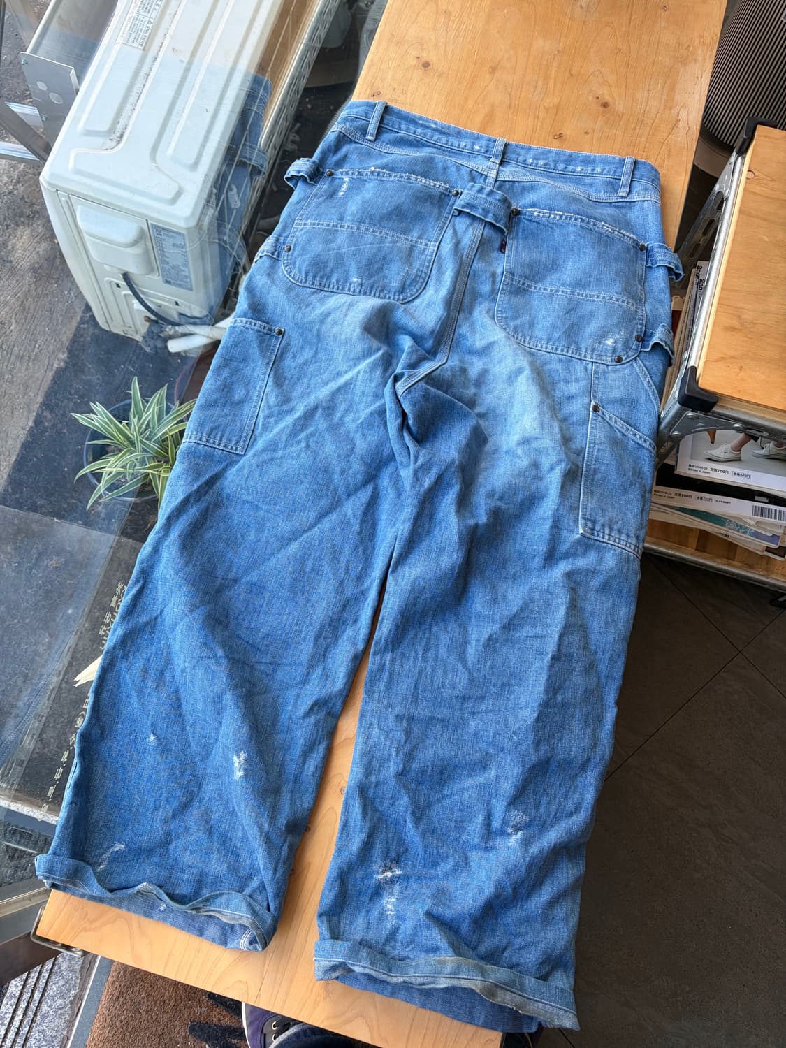 니들스 아프론 카펜터 데님 워시드 M 상품이미지3