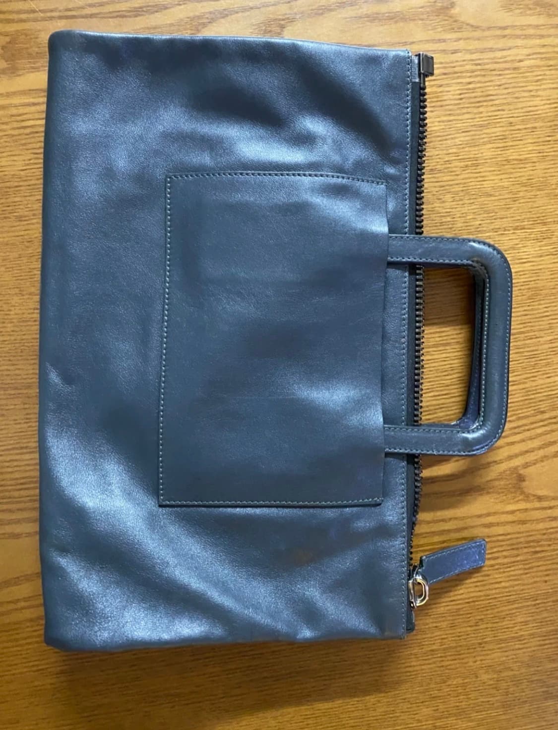 발렌티노 가라바니 투톤 레더 핸들 클러치 2way 백 상품이미지3