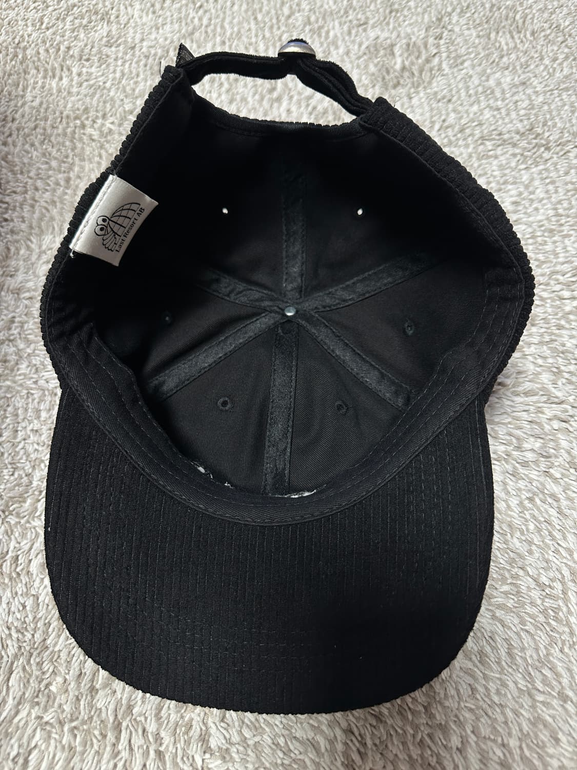 라스트 리조트 코듀로이 캡 블랙 상품이미지2