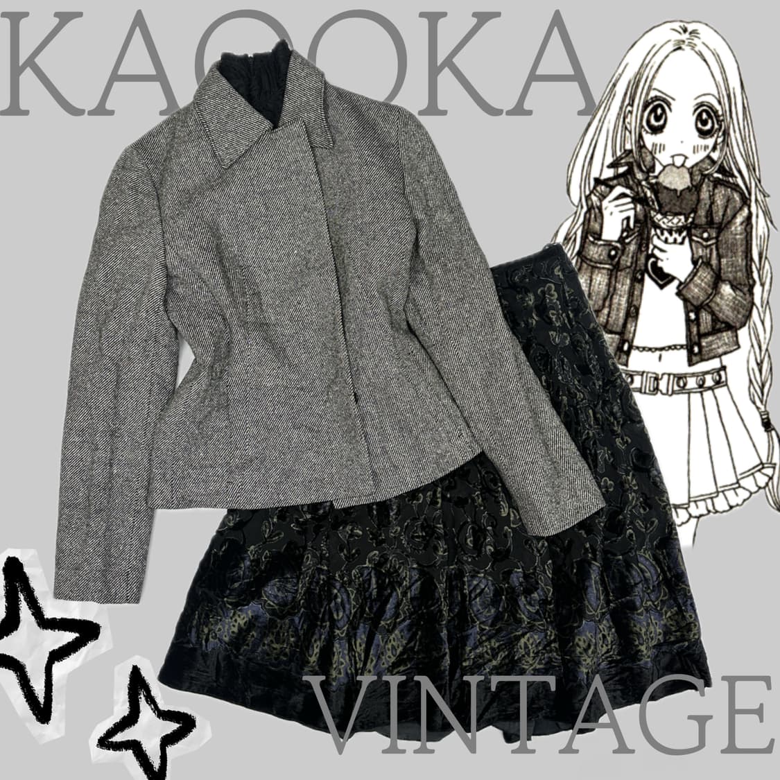 🖤슈슈룬 쇼콜라 마계 코디세트🖤고스로리 공겜여주 블랙갸루 일본빈티지 상품이미지1