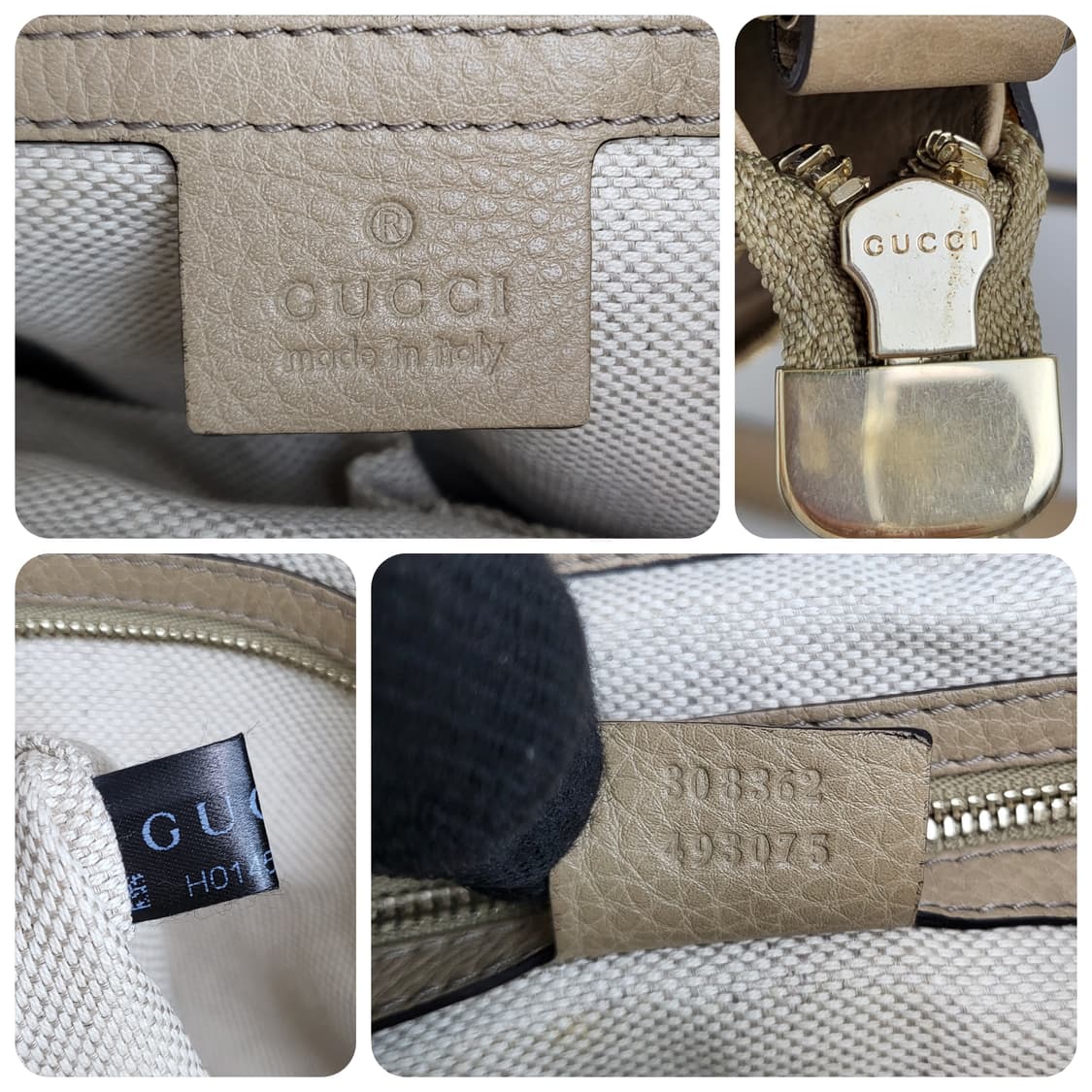 정품 구찌 소호 태슬 베이지 토트백 상품이미지9