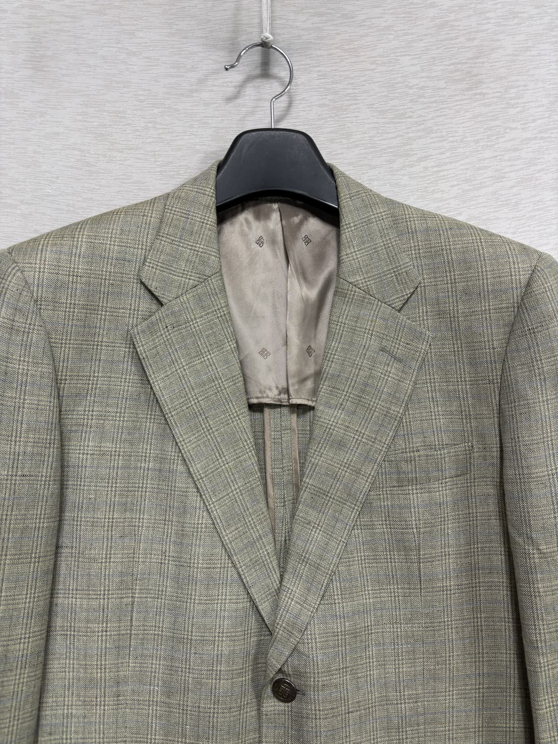 지방시 무슈 체크 린넨블랜드 자켓 상품이미지2