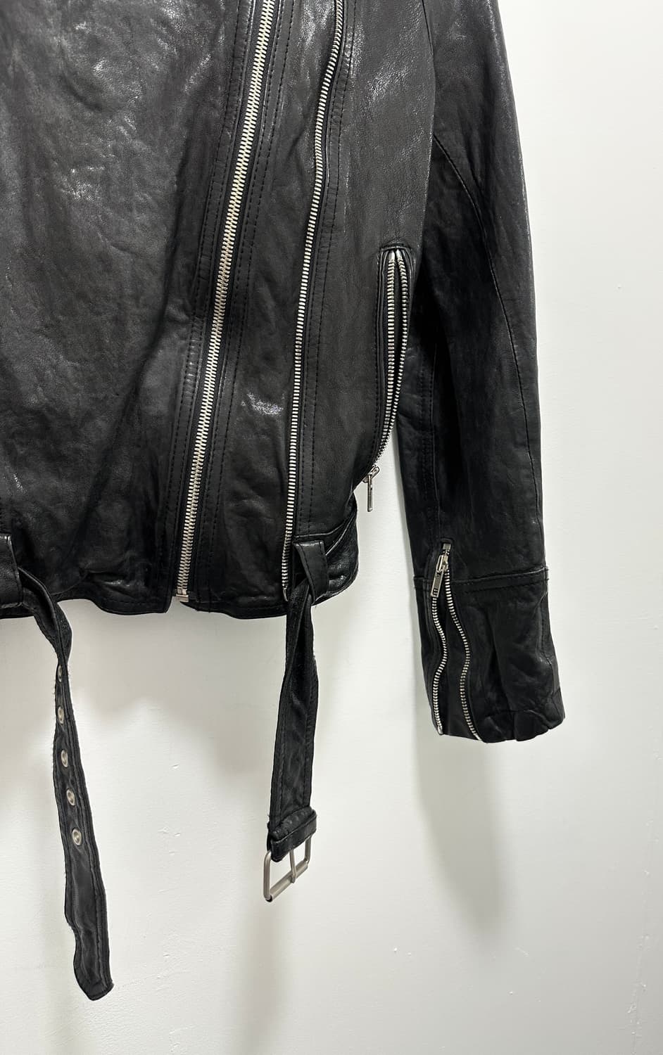 ITALY coating sheepskin leather double z 상품이미지4