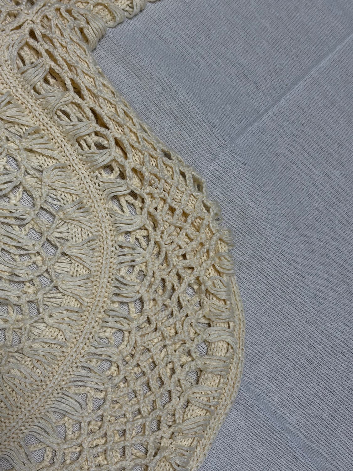 [elle] 엘르 크로쉐 그물 니트  상품이미지4