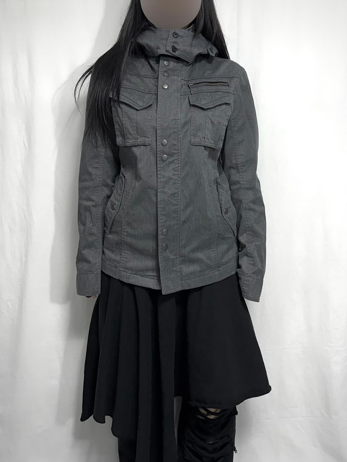 High-Neck Snap-Button Jacket 상품이미지4