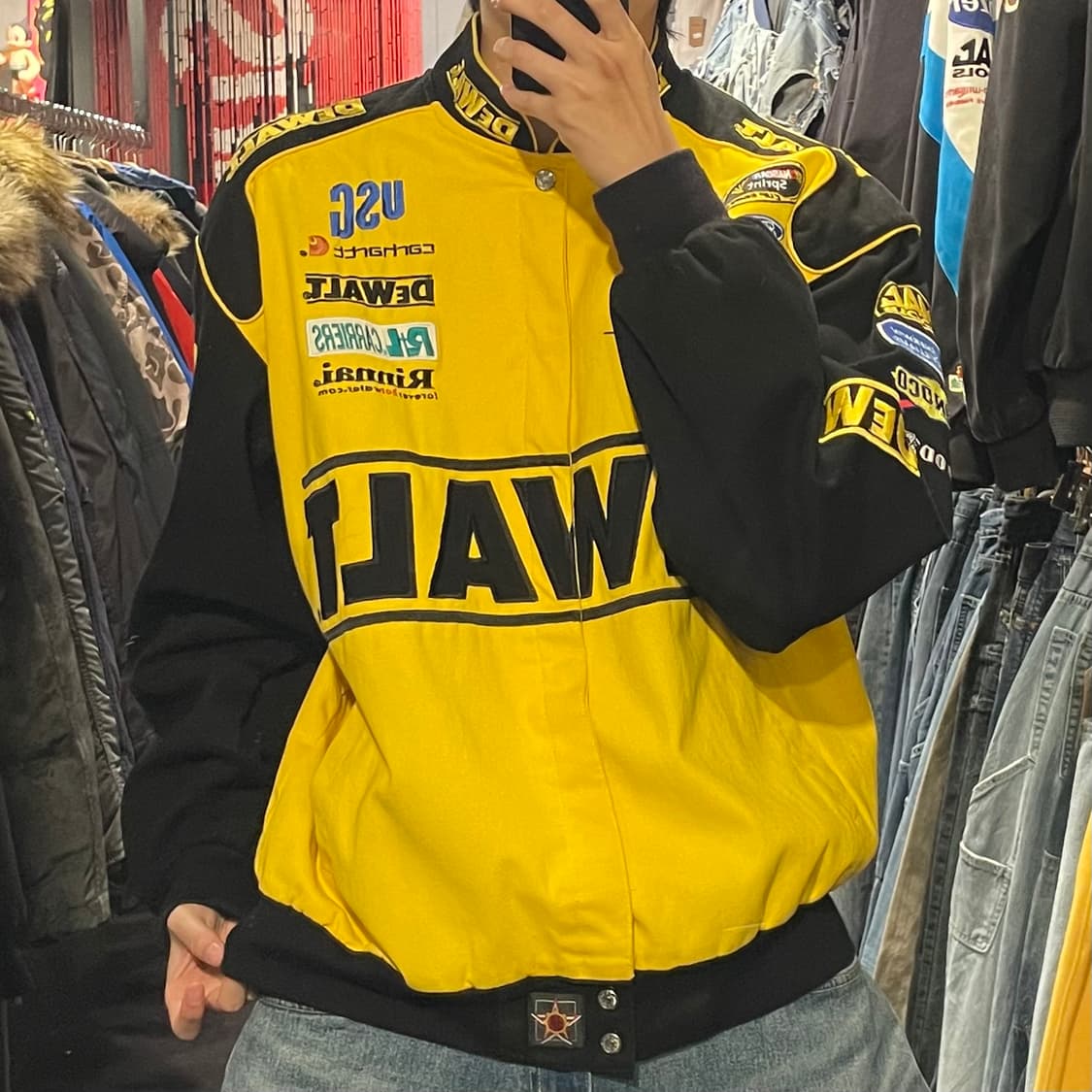 [IM] JH MADE DEWALT 드월트 옐로우 코튼 레이싱자켓 상품이미지5