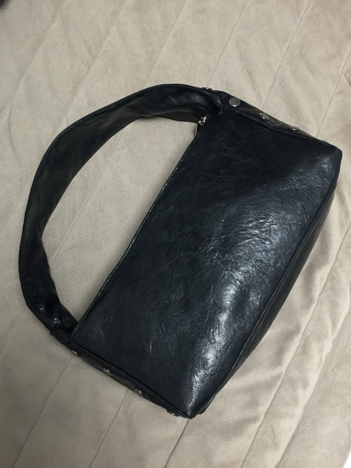 다이애그널 funky wide strap bag 블랙 상품이미지4