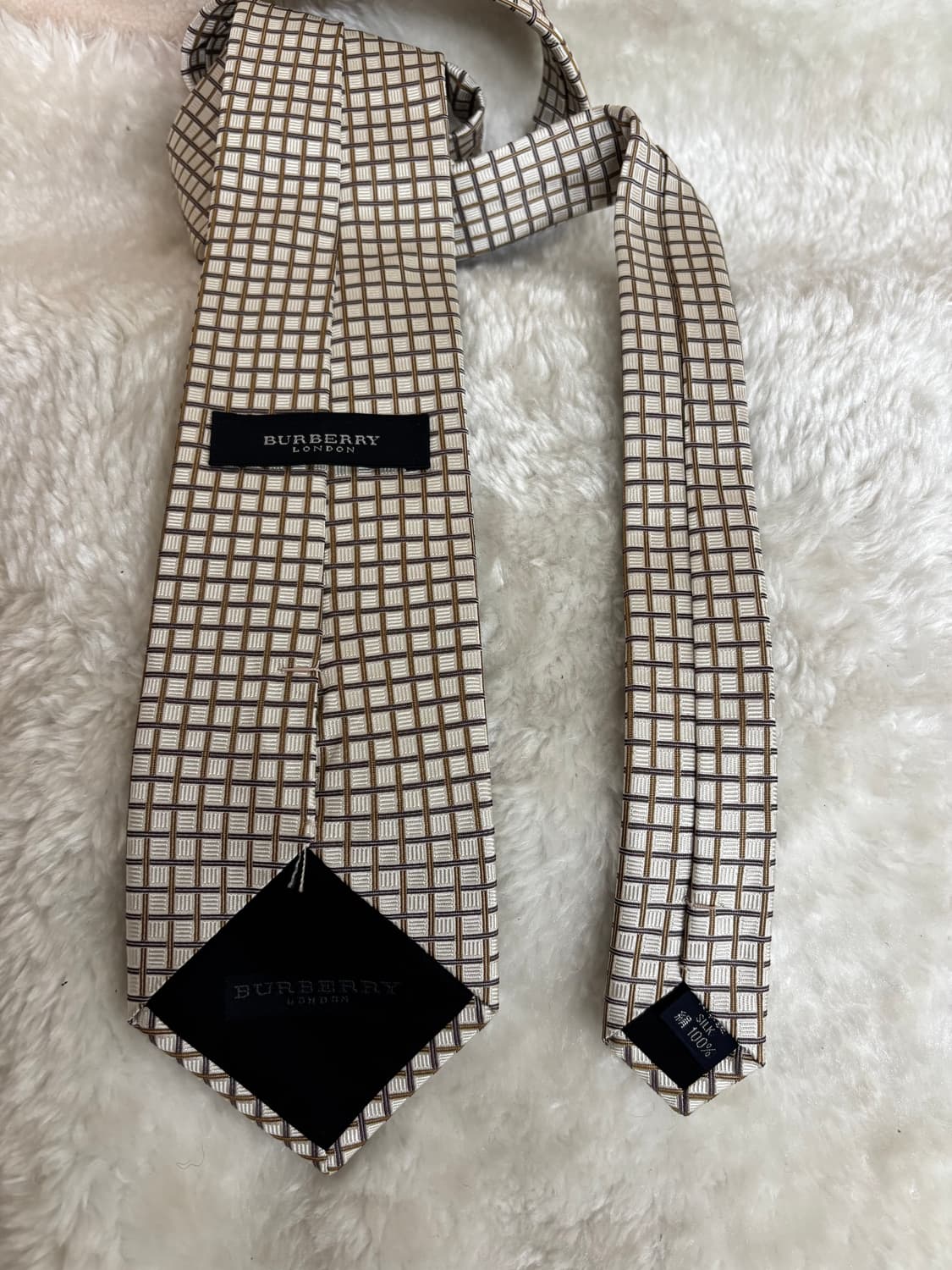 버버리 런던(Burberry London)클래식한 체크 패턴 실크 넥타이 상품이미지2