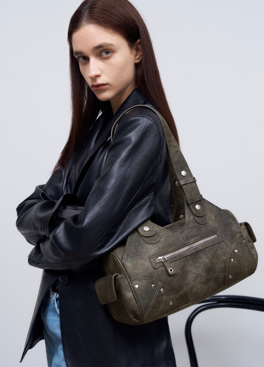 도프셉 레아백 그레이 Rhea Bag in Grey 상품이미지1