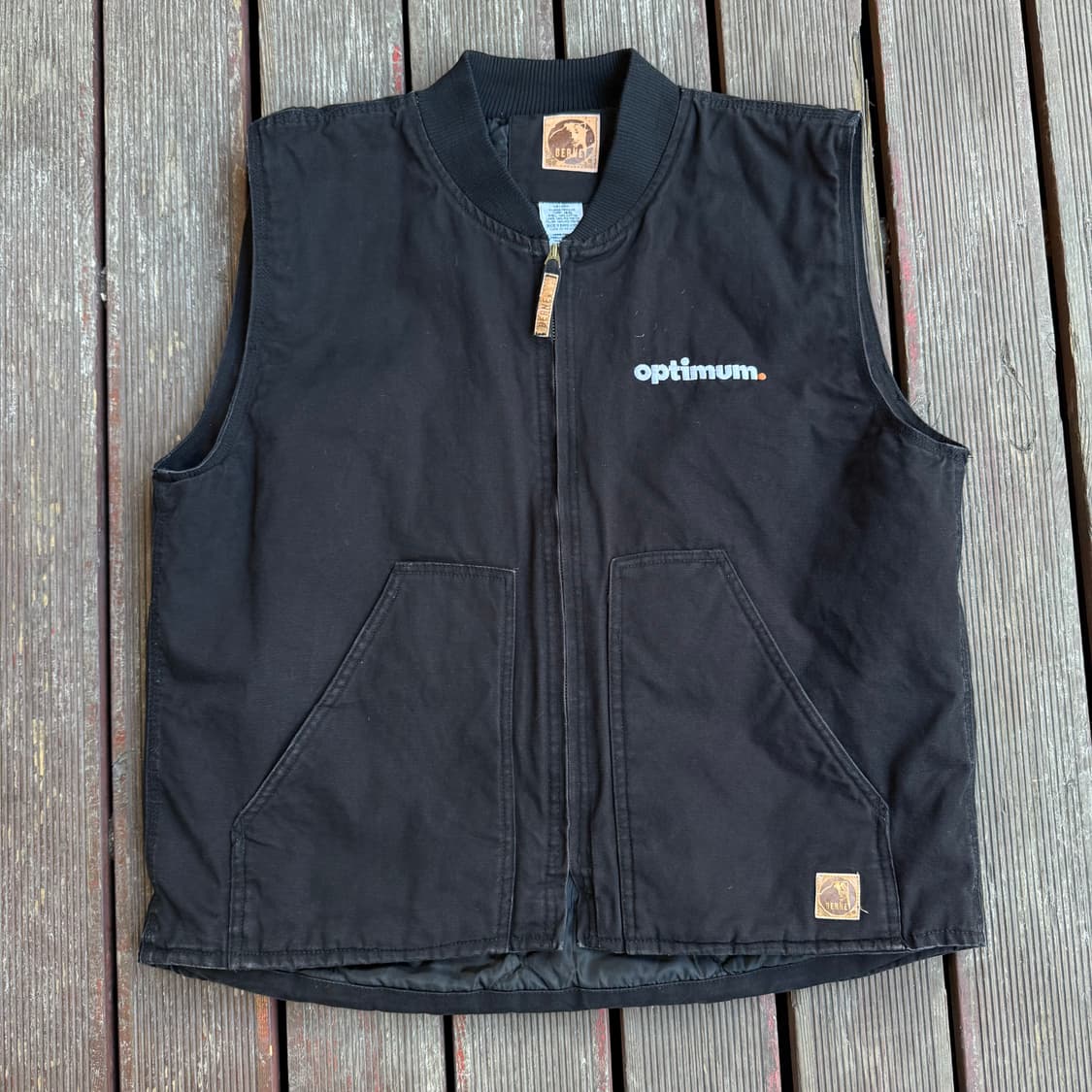 빈티지 워크 베스트 블랙 상품이미지1