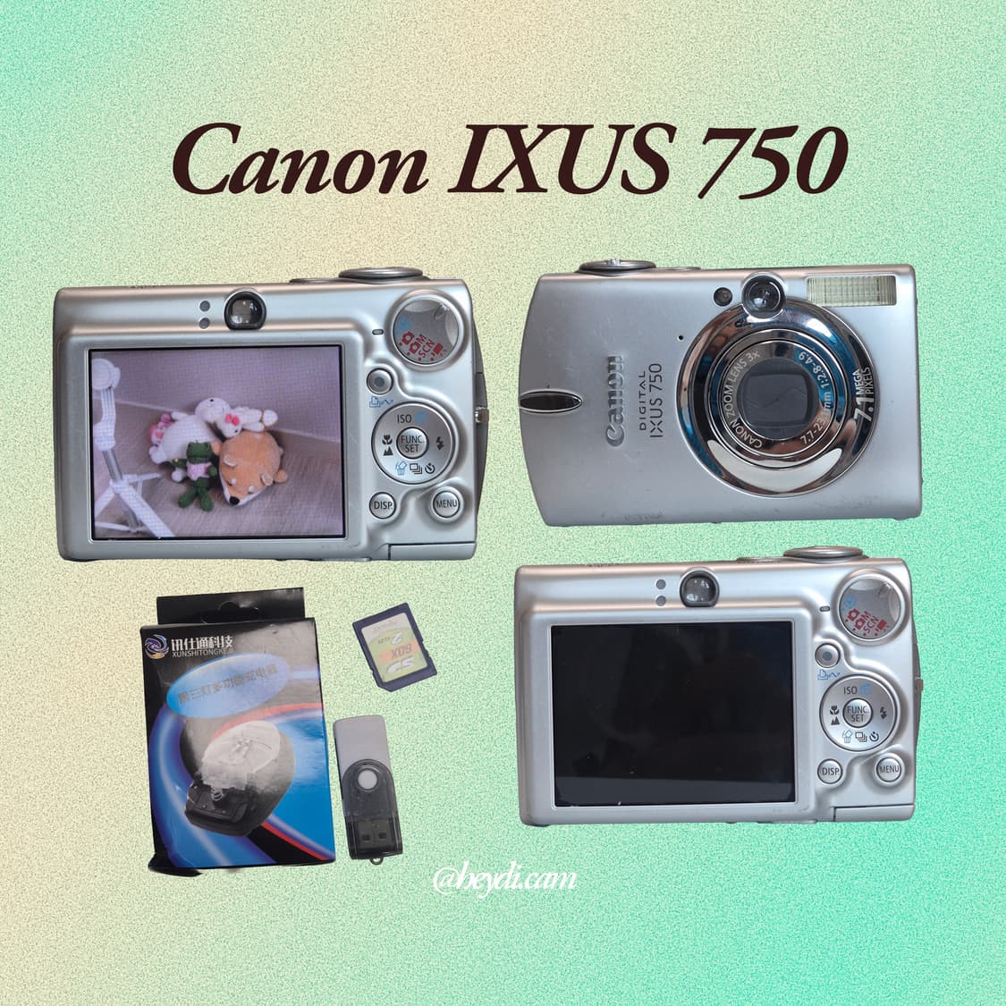 (아일릿 원희) 캐논 ixus750 IXY700 실버 상품이미지2