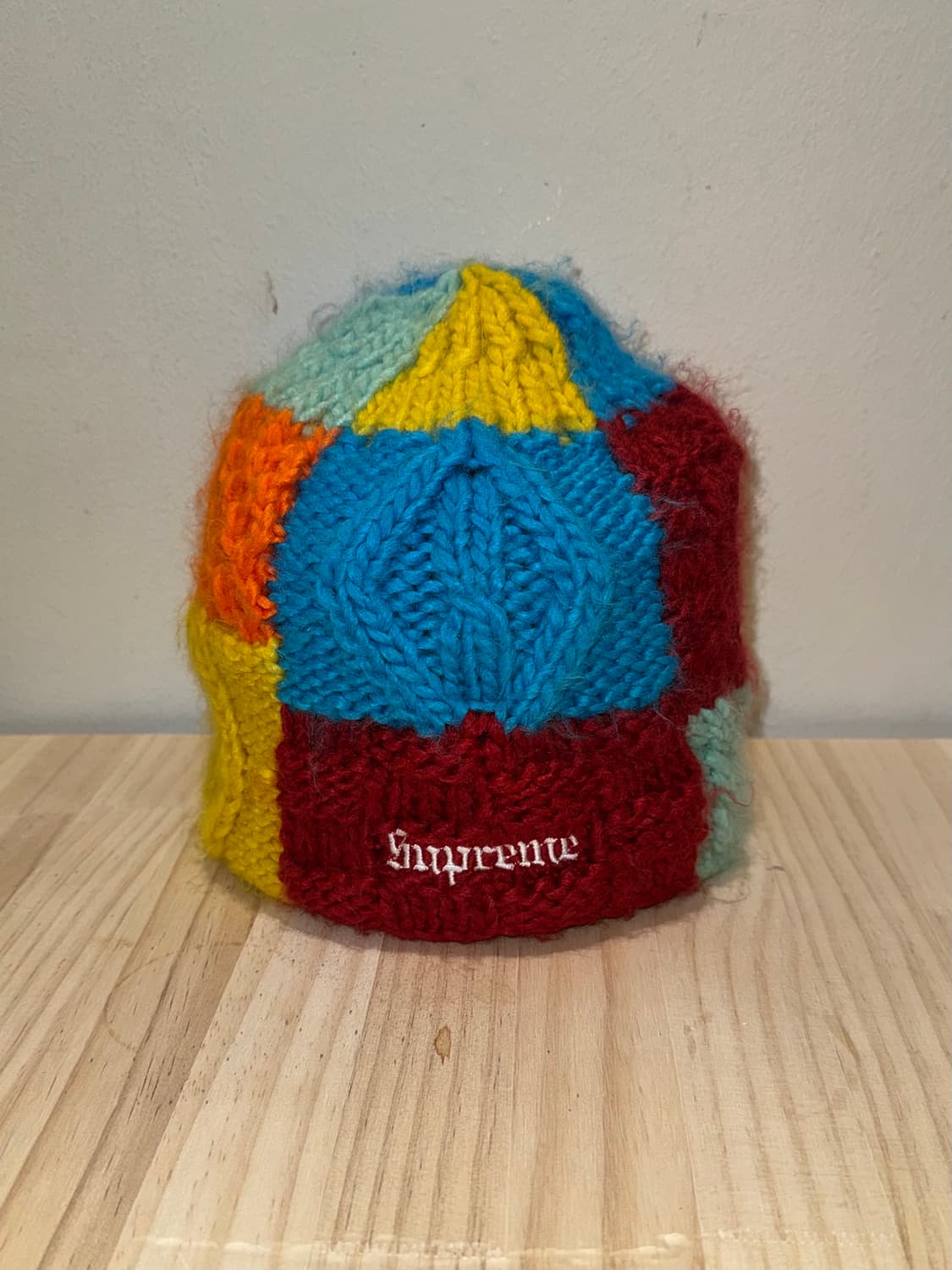 25ss 슈프림 블록 니트 멀티컬러 비니 상품이미지1