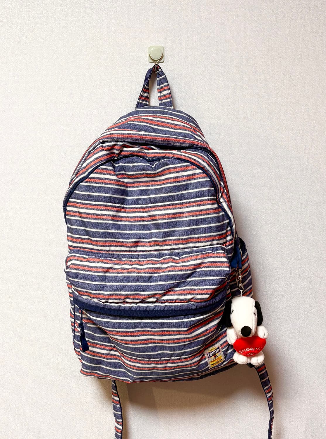 rough 일본 빈티지 백팩 모리걸 스트라이프 가방 도트 체크 상품이미지2