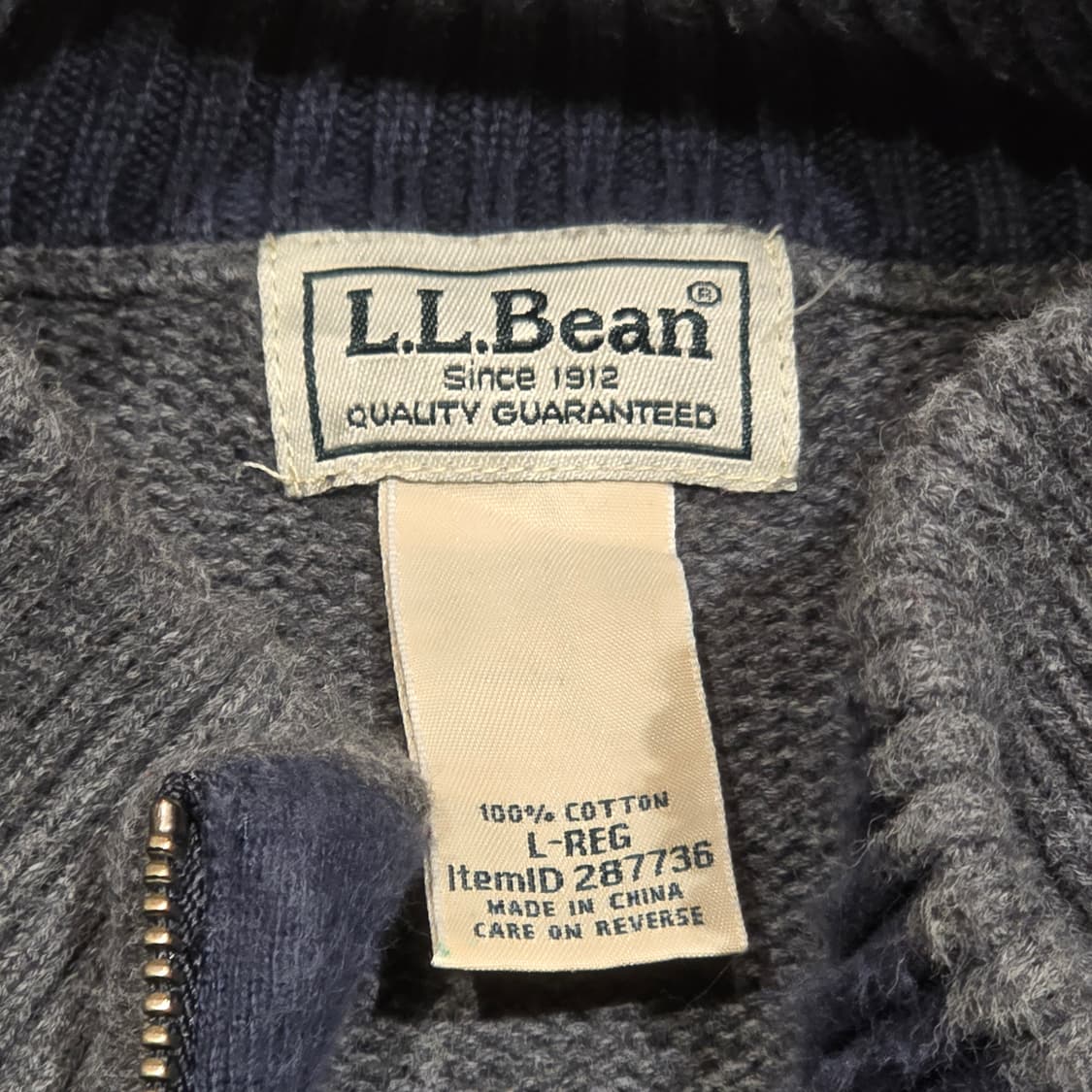 00s L.L.Bean  쿼터집업 스웨터 상품이미지4