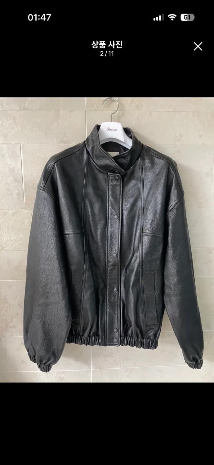 리본빛 Caden Leather Jacket 상품이미지2