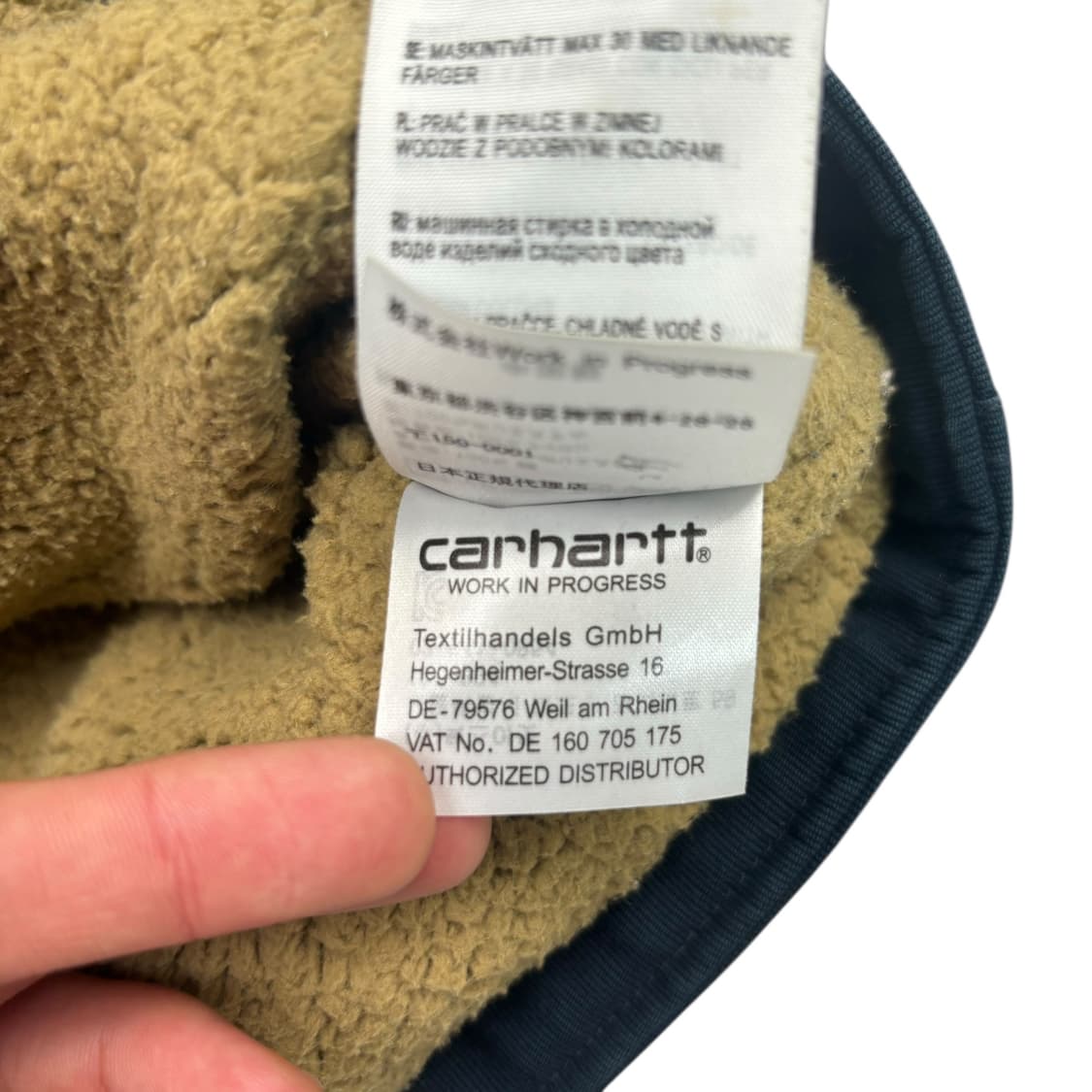 칼하트 WIP 네이비 쉐필드 덱 자켓 M 상품이미지9