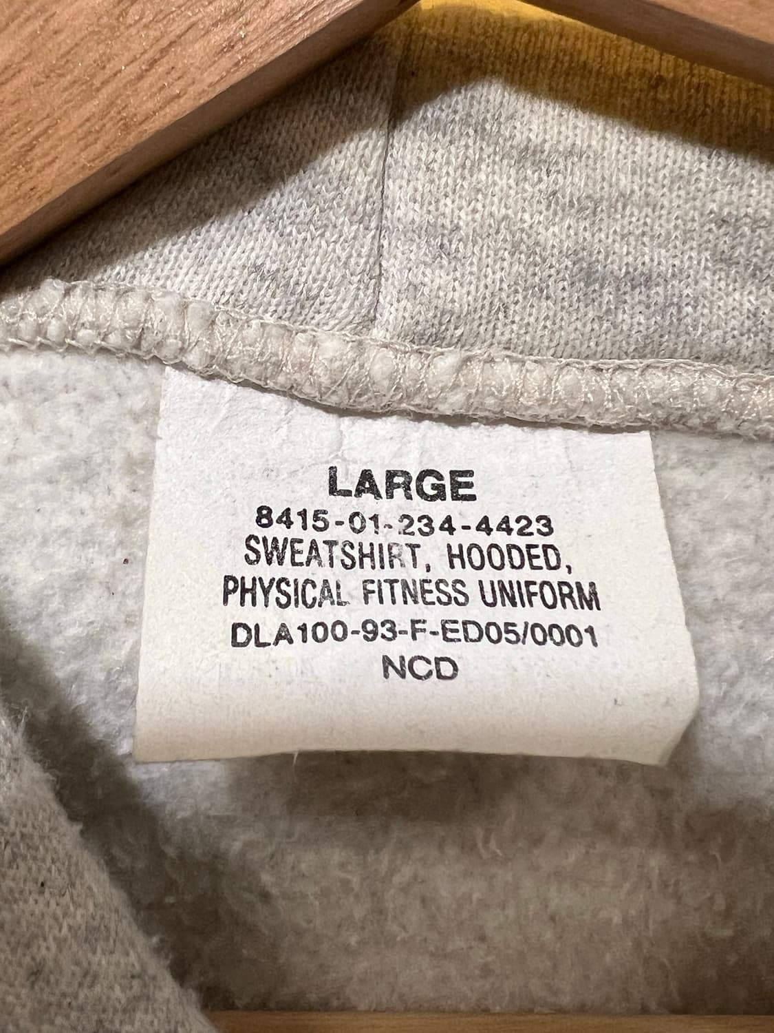 미군 ARMY 후드집업 PFU 빈티지 그레이 후드 집업 상품이미지7