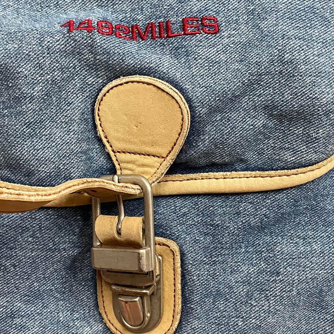 90s 코오롱 데님 메신저백 올드스쿨 우체부 가방 올드스쿨 크로스백 상품이미지3