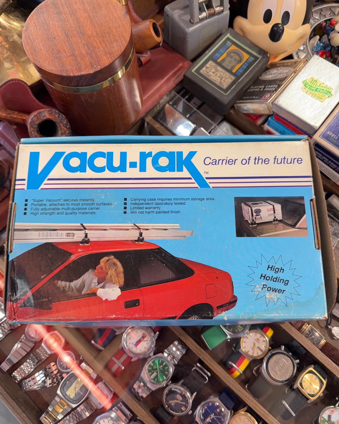 빈티지 소품 Vacu-Rak 브랜드 진공 차량 탑 랙 캐리어 상품이미지6