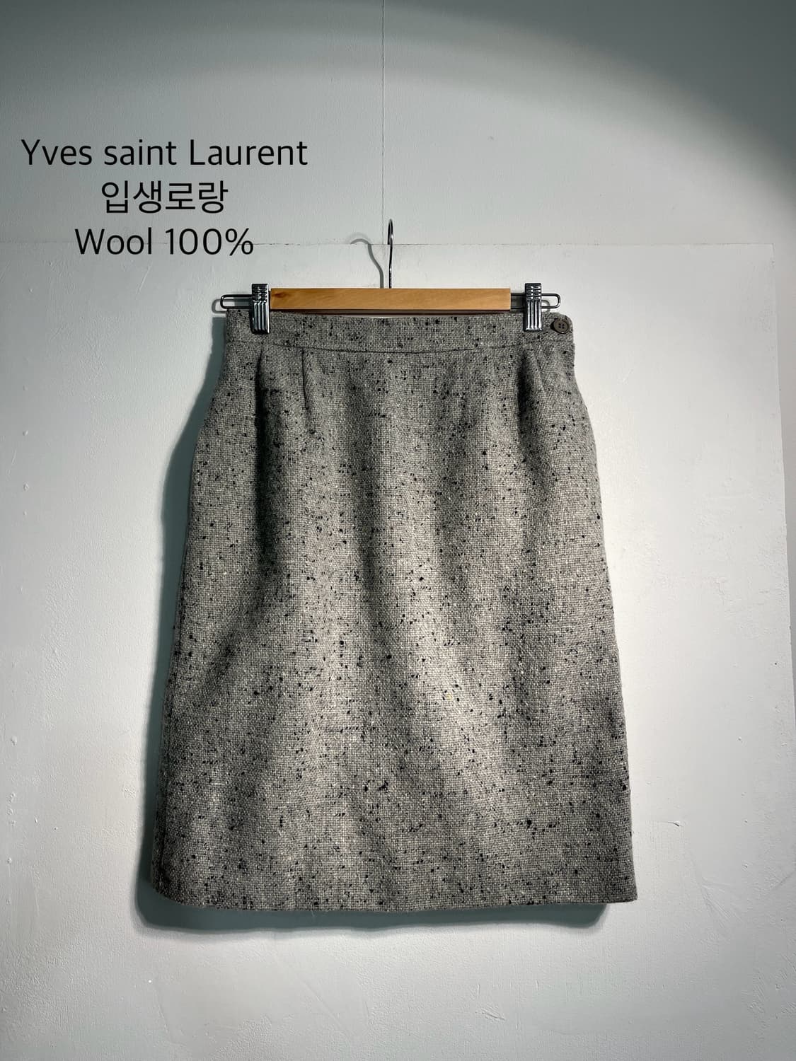 Yves Saint Laurent 입생로랑 보카시 울100% 스커트  상품이미지4