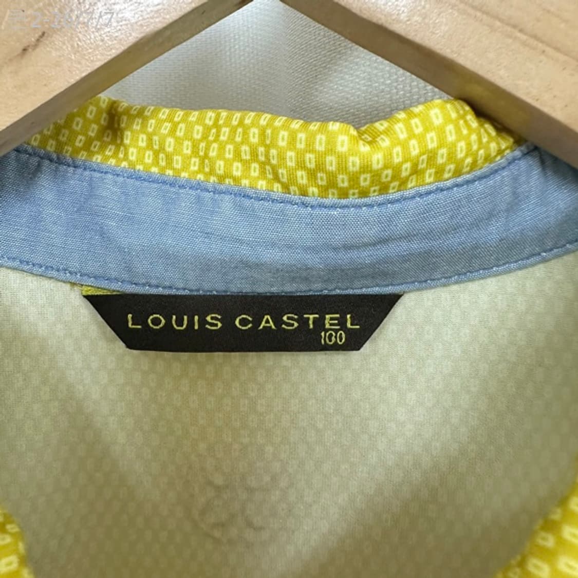 
루이까스텔 남자 스판 카라 반팔티 옐로우 100 상품이미지6